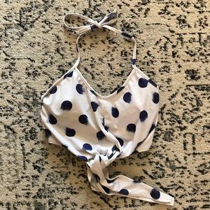 Kortni Jeane brushed dot tied up top